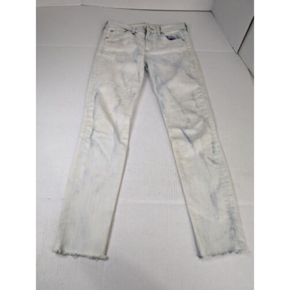 Rag & Bone Cate Mid‎ Rise Ankle Skinny Jeans Size 24 Light Wash Distressed